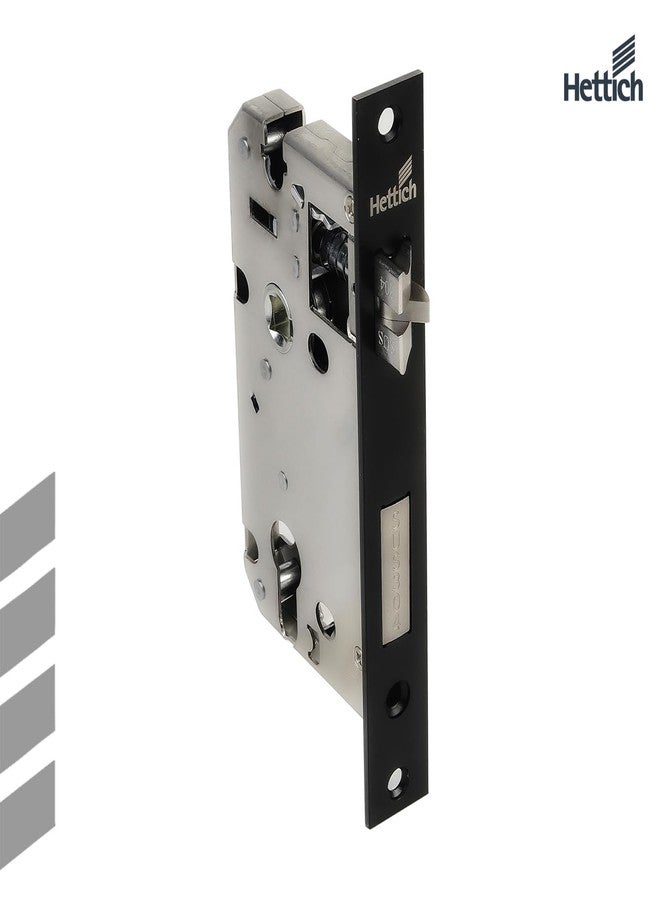 Hettich ProLock Combo Lever Lock Main Door Safety Lock, (Both Side Movable) Mortise Door Lock Handle Set with 3 Brass Key for Home,Office,Hotel | BL Finish | 5 Years Warranty - Image 2